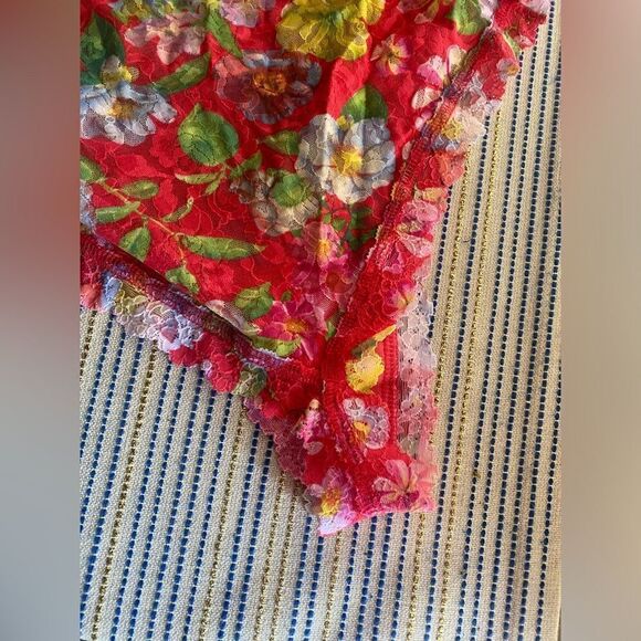 Hanky Panky  one piece body suit womens size L Multicolored Floral Print NWT - Picture 6 of 12